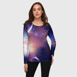 Женский лонгслив 3D Абстракция - фото 2