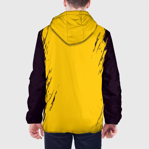 Мужская куртка 3D с принтом Happy Pikachu, вид сзади #2