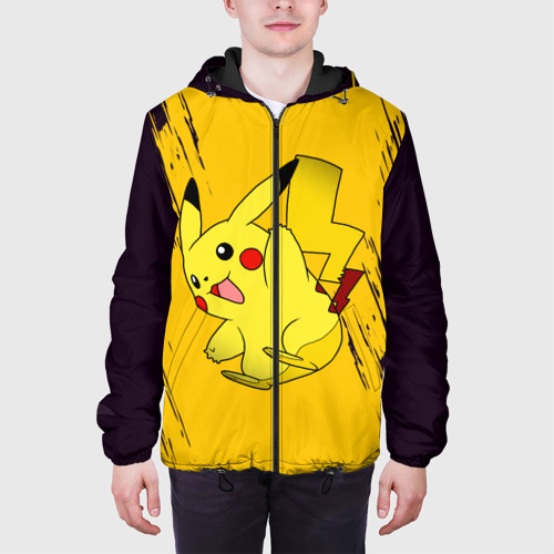 Мужская куртка 3D с принтом Happy Pikachu, вид сбоку #3