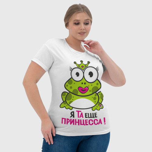 Женская футболка 3D Я та ещё принцесса, цвет 3D печать - фото 6