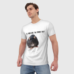 Мужская футболка 3D Крыса - фото 2