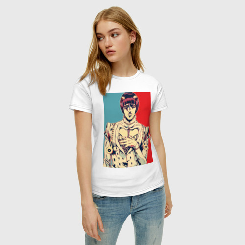 Женская футболка хлопок Бруно Буччеллати - Гангстер, цвет белый - фото 3