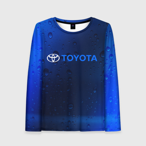 Женский лонгслив 3D Toyota Тойота, цвет 3D печать