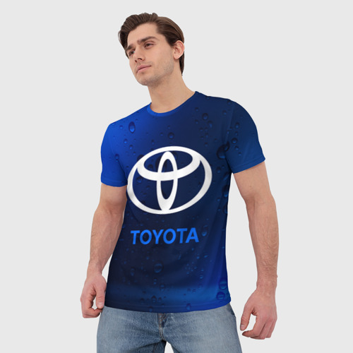 Мужская футболка 3D Toyota Тойота, цвет 3D печать - фото 3