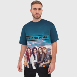 Мужская футболка oversize 3D Blackpink - фото 2