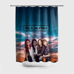 Штора 3D для ванной Blackpink