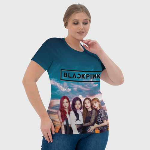 Женская футболка 3D Blackpink, цвет 3D печать - фото 6