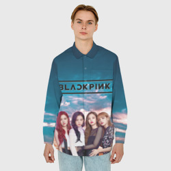 Мужская рубашка oversize 3D Blackpink - фото 2