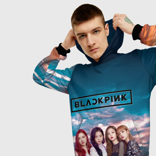 Мужская толстовка 3D Blackpink, цвет черный - фото 5