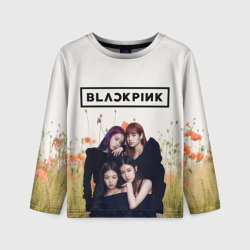 Детский лонгслив 3D Blackpink, цвет 3D печать