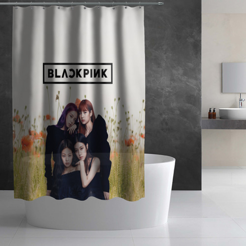 Штора 3D для ванной Blackpink - фото 3