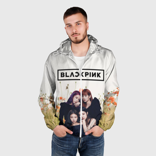 Мужская ветровка 3D Blackpink, цвет белый - фото 3