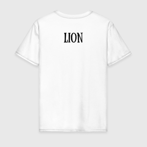 Мужская футболка хлопок lion,лев  - фото 2