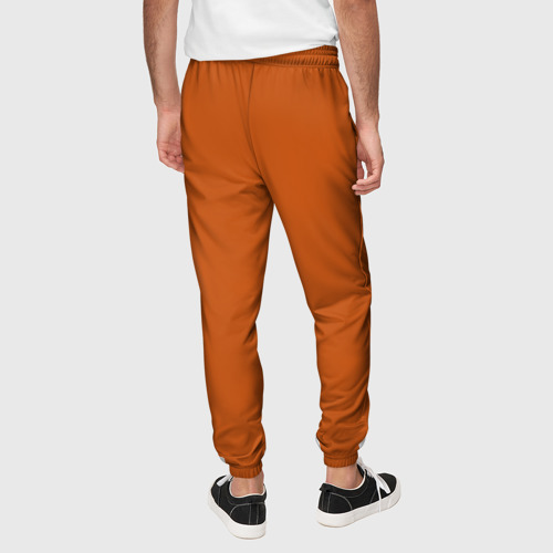 Мужские брюки 3D Радуга v6 - оранжевый, цвет 3D печать - фото 5