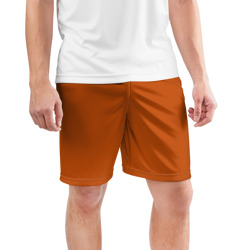 Мужские шорты спортивные оранжевый - фото 2