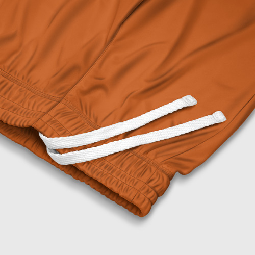 Детские спортивные шорты 3D Оранжевый, цвет 3D печать - фото 6