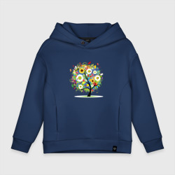 Детское худи Oversize хлопок Flowering tree