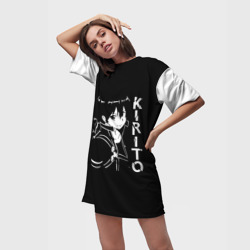 Платье-футболка 3D Kirito стилизованный - фото 2
