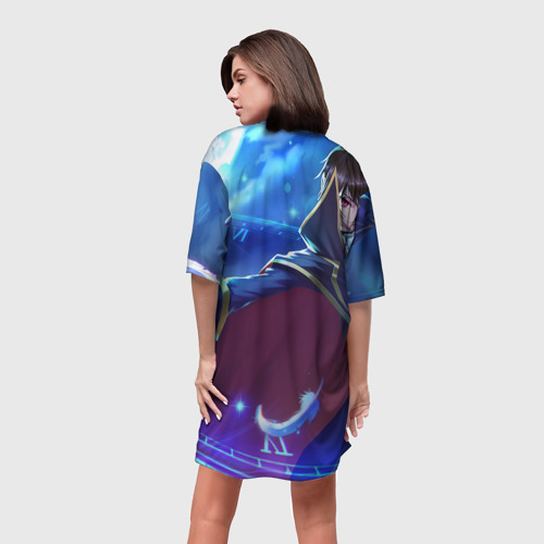 Платье-футболка 3D Лелуш Ламперуж, цвет 3D печать - фото 4