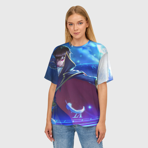 Женская футболка oversize 3D Лелуш Ламперуж, цвет 3D печать - фото 3