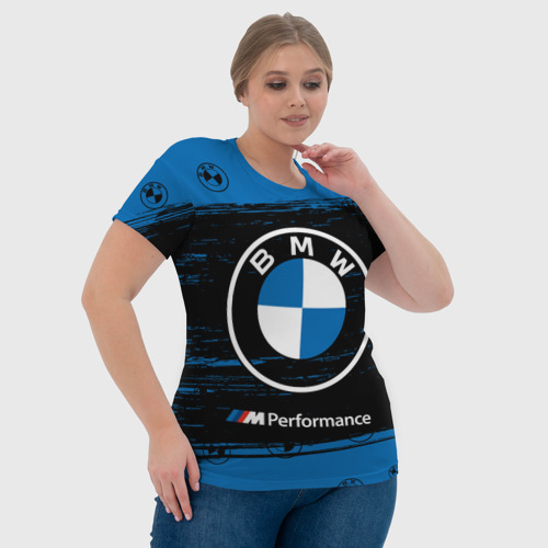 Женская футболка 3D с принтом BMW / БМВ, фото #4