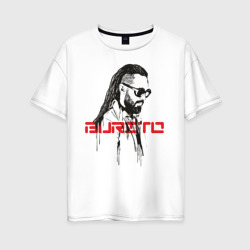 Группа Burito – Женская футболка хлопок Oversize с принтом купить со скидкой в -16%