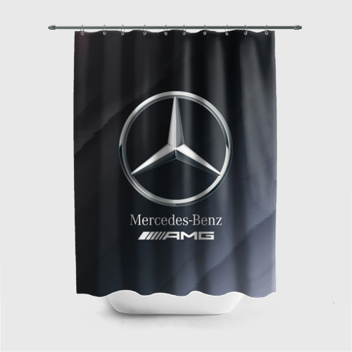 Штора 3D для ванной Mercedes Мерседес