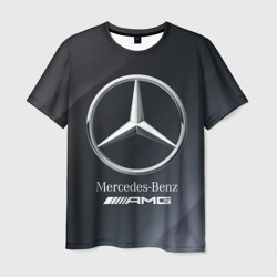 Мужская футболка 3D Mercedes Мерседес