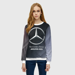 Женский свитшот 3D Mercedes Мерседес - фото 2