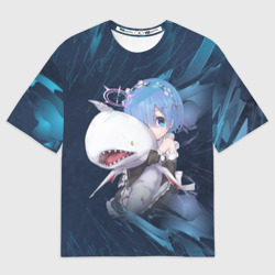 Женская футболка oversize 3D Re: Zero. Жизнь с нуля