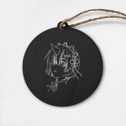 Деревянная игрушка круг Re:Zero