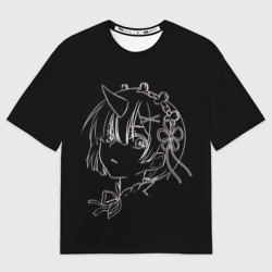 Женская футболка oversize 3D Re:Zero