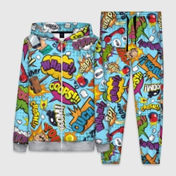 Женский костюм 3D Pop art comics  паттерн 