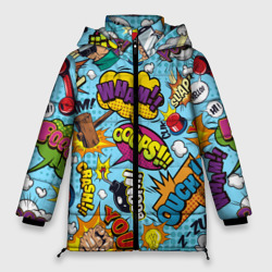 Женская зимняя куртка Oversize Pop art comics
