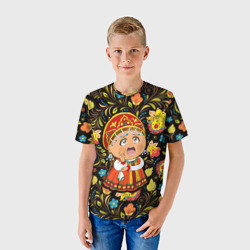 Детская футболка 3D Русская красавица - фото 2