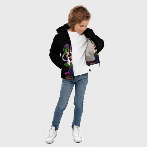 Зимняя куртка для мальчиков 3D Mario, цвет светло-серый - фото 5