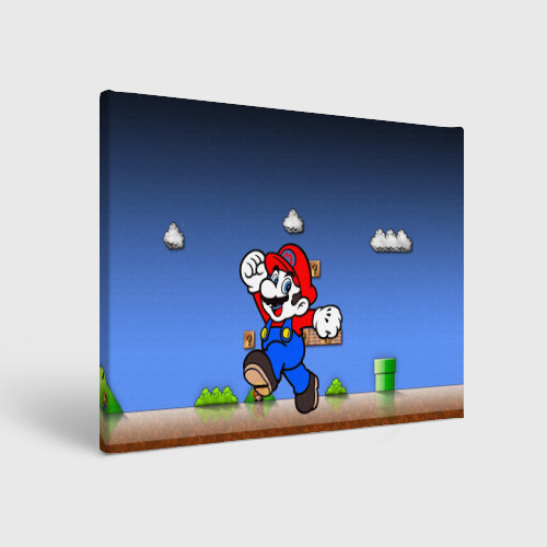 Холст прямоугольный Mario, цвет 3D печать