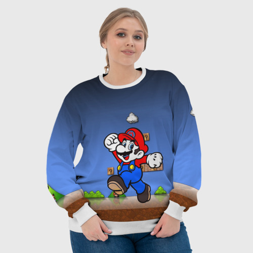 Женский свитшот 3D Mario, цвет 3D печать - фото 6