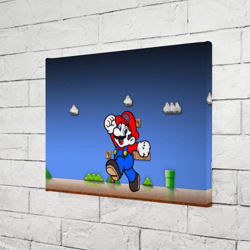 Холст прямоугольный Mario, цвет 3D печать - фото 3
