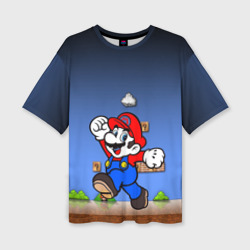 Женская футболка oversize 3D Mario