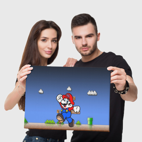 Холст прямоугольный Mario, цвет 3D печать - фото 5