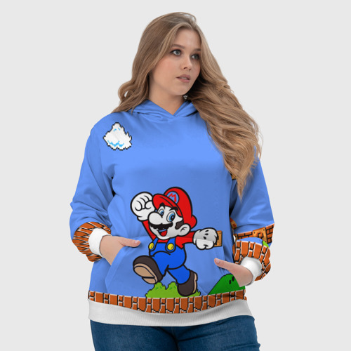 Женская толстовка 3D Mario, цвет 3D печать - фото 6