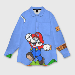 Женская рубашка oversize 3D Mario