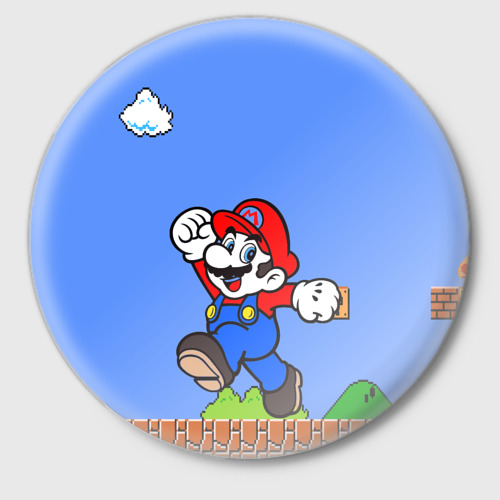 Значок Mario, цвет белый