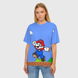 Женская футболка oversize 3D Mario - фото 2