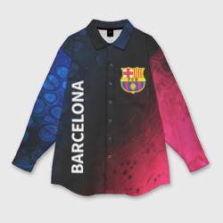 Женская рубашка oversize 3D Barcelona Барселона