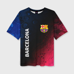 Женская футболка oversize 3D Barcelona Барселона
