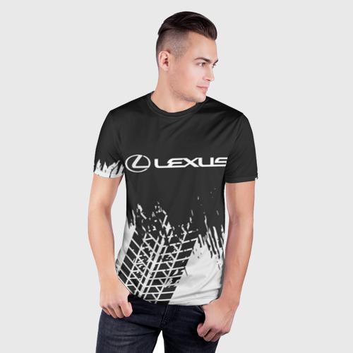 Мужская футболка 3D Slim LEXUS / ЛЕКСУС, цвет 3D печать - фото 3