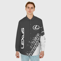 Мужская рубашка oversize 3D Lexus Лексус - фото 2