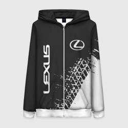 Женская толстовка 3D на молнии Lexus Лексус